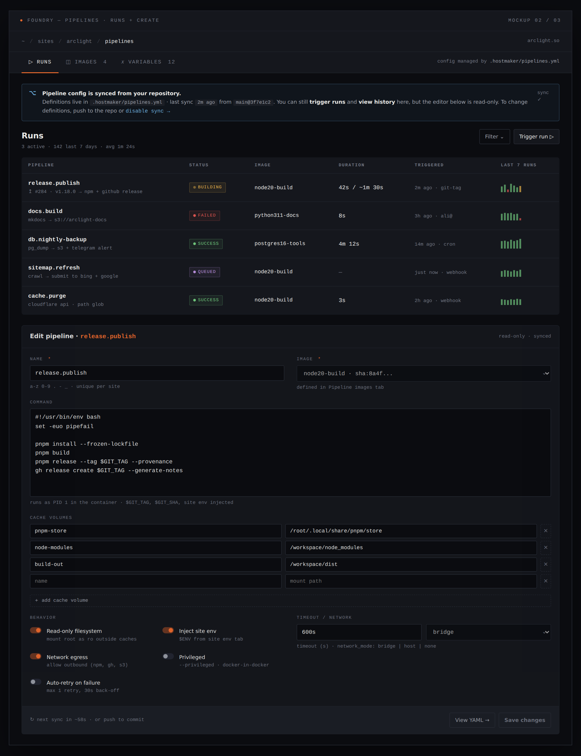 podmakerctl — CLI — panel görünümü